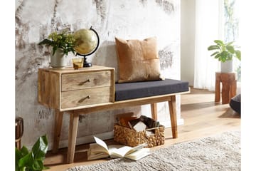Tultered Sittebenk 120 cm - Brun - Møbler - Stoler & lenestoler - Benk - Entrebenk - Entrebenk med oppbevaring