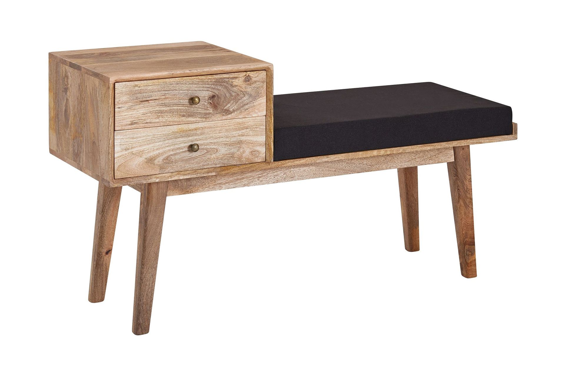Tultered Sittebenk 120 cm - Brun - Møbler - Stoler & lenestoler - Benk - Entrebenk - Entrebenk med oppbevaring