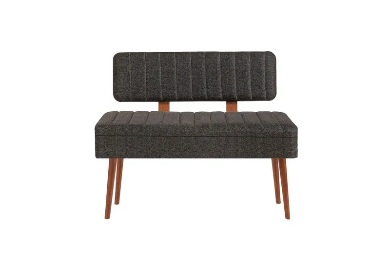 Valsot Benker 110 cm - Valnøtt/Antrasitt - Møbler - Stoler & lenestoler - Benk