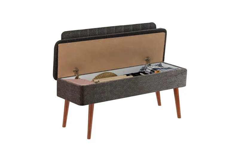 Valsot Benker 110 cm - Valnøtt/Antrasitt - Møbler - Stoler & lenestoler - Benk