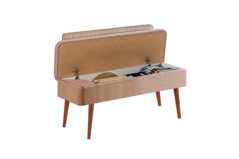 Valsot Benker 110 cm - Valnøtt/Stein - Møbler - Stoler & lenestoler - Benk - Entrebenk