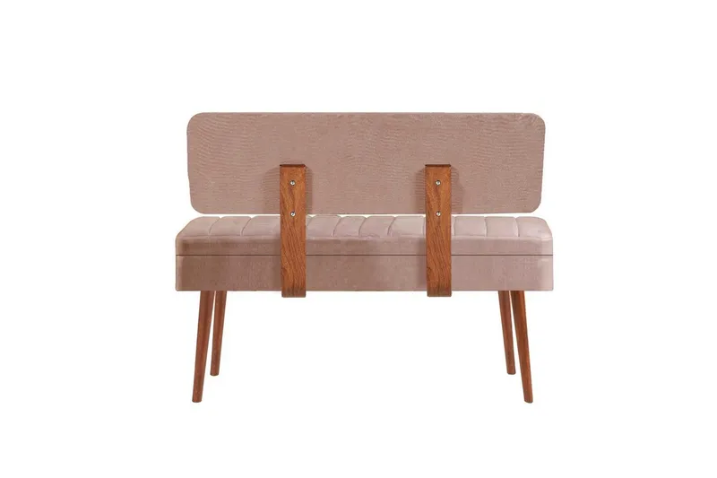 Valsot Benker 110 cm - Valnøtt/Stein - Møbler - Stoler & lenestoler - Benk - Entrebenk