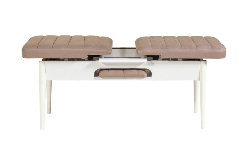 Valsot Sittebenk 110 cm - Hvit/Brun - Møbler - Stoler & lenestoler - Benk - Entrebenk