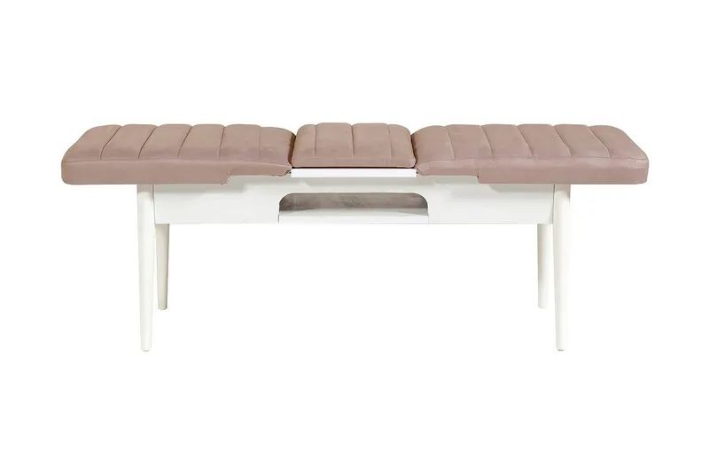 Valsot Sittebenk 110 cm - Hvit/Brun - Møbler - Stoler & lenestoler - Benk - Entrebenk