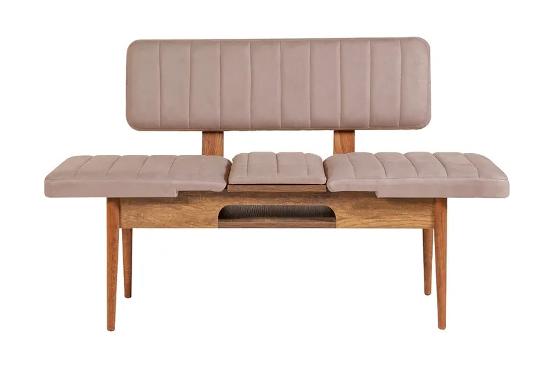 Valsot Sittebenk 110 cm, Mørkebrun/Grå