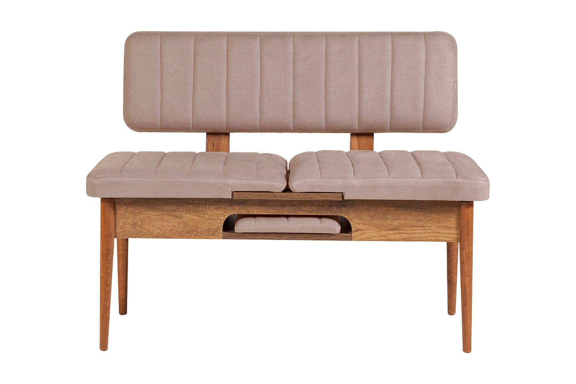 Valsot Sittebenk 110 cm - Mørkebrun/Grå