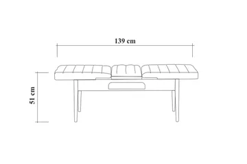 Valsot Sittebenk 110 cm - Natur - Møbler - Stoler & lenestoler - Benk
