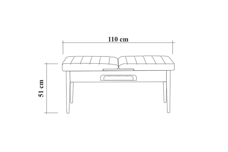 Valsot Sittebenk 110 cm - Natur - Møbler - Stoler & lenestoler - Benk - Entrebenk