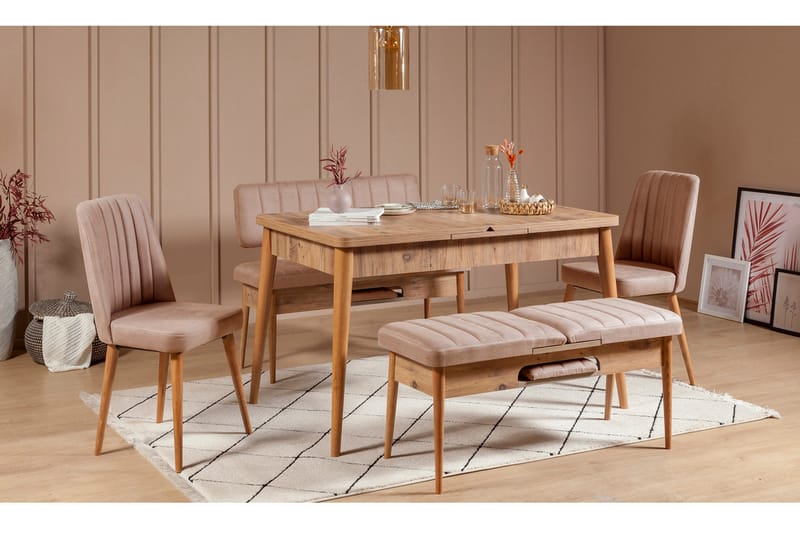 Valsot Sittebenk 110 cm - tre/natur/Grå - Møbler - Stoler & lenestoler - Benk