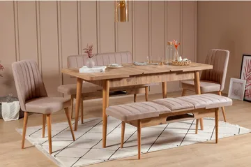 Valsot Sittebenk 110 cm - tre/natur/Grå - Møbler - Stoler & lenestoler - Benk