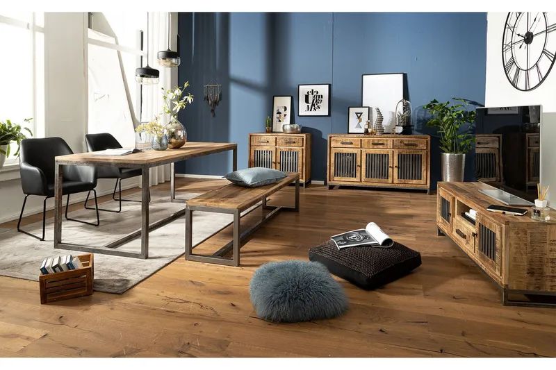 Willowdale Sittebenk 120 cm - Brun/Svart - Møbler - Stoler & lenestoler - Benk - Entrebenk - Entrebenk med oppbevaring