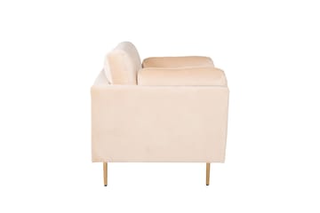 Bloom Fløyelslenestol - Beige - Møbler - Stoler & lenestoler - Lenestoler