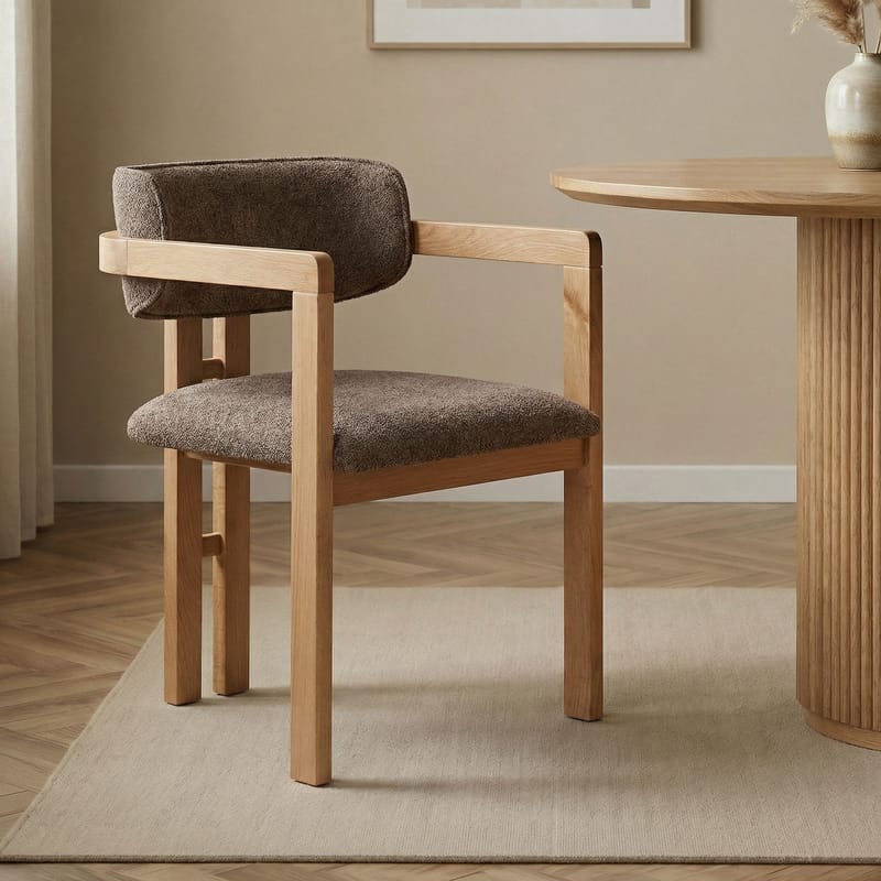 Bonavista Stol - brun og eik - Møbler - Stoler & lenestoler - Spisestuestoler & kjøkkenstoler