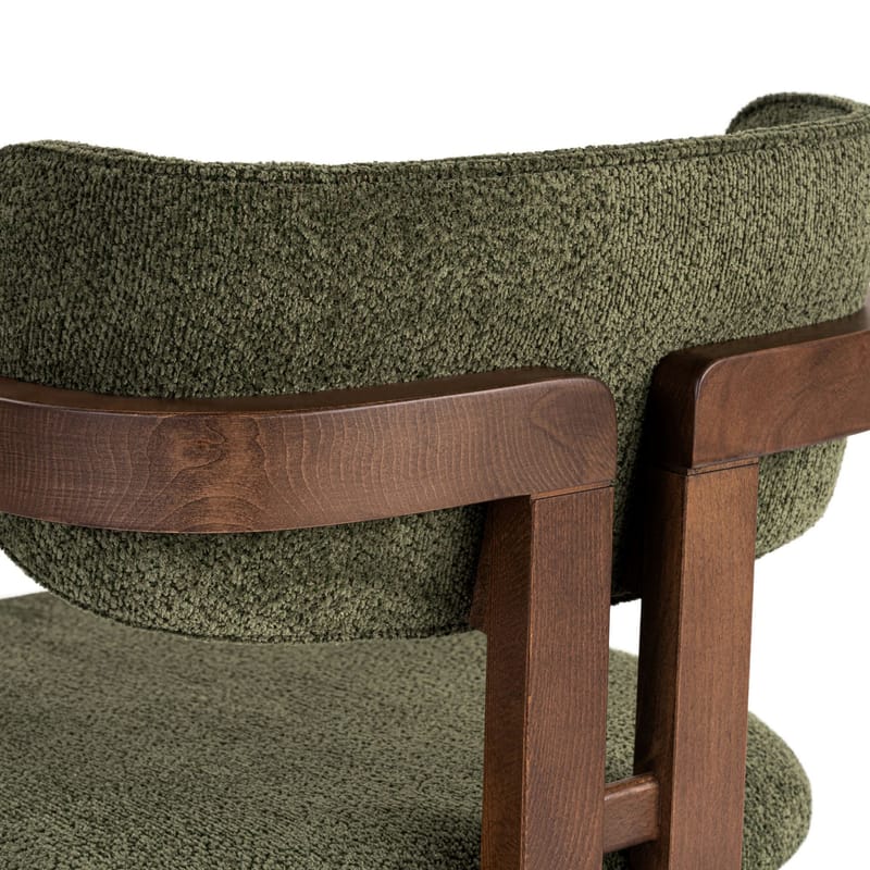 Bonavista Stol - grønn og mørk valnøtt - Møbler - Stoler & lenestoler - Spisestuestoler & kjøkkenstoler