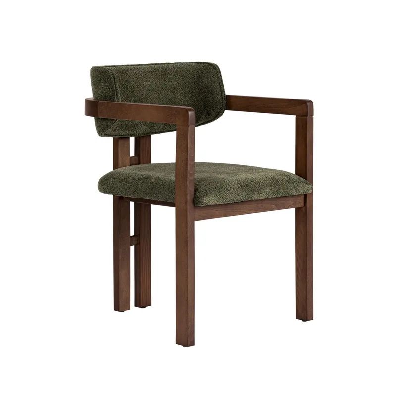 Bonavista Stol - grønn og mørk valnøtt - Møbler - Stoler & lenestoler - Spisestuestoler & kjøkkenstoler