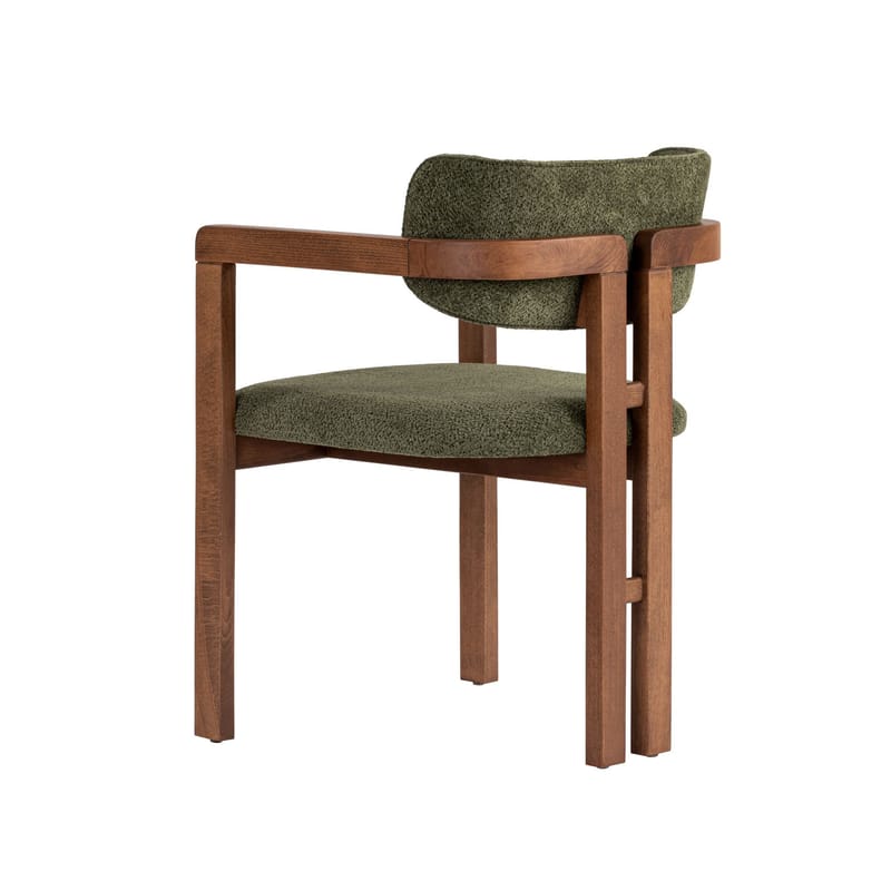 Bonavista Stol - grønn og valnøtt - Møbler - Stoler & lenestoler - Spisestuestoler & kjøkkenstoler