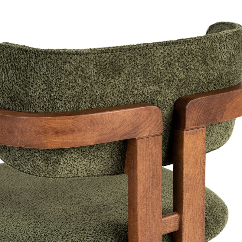 Bonavista Stol - grønn og valnøtt - Møbler - Stoler & lenestoler - Spisestuestoler & kjøkkenstoler