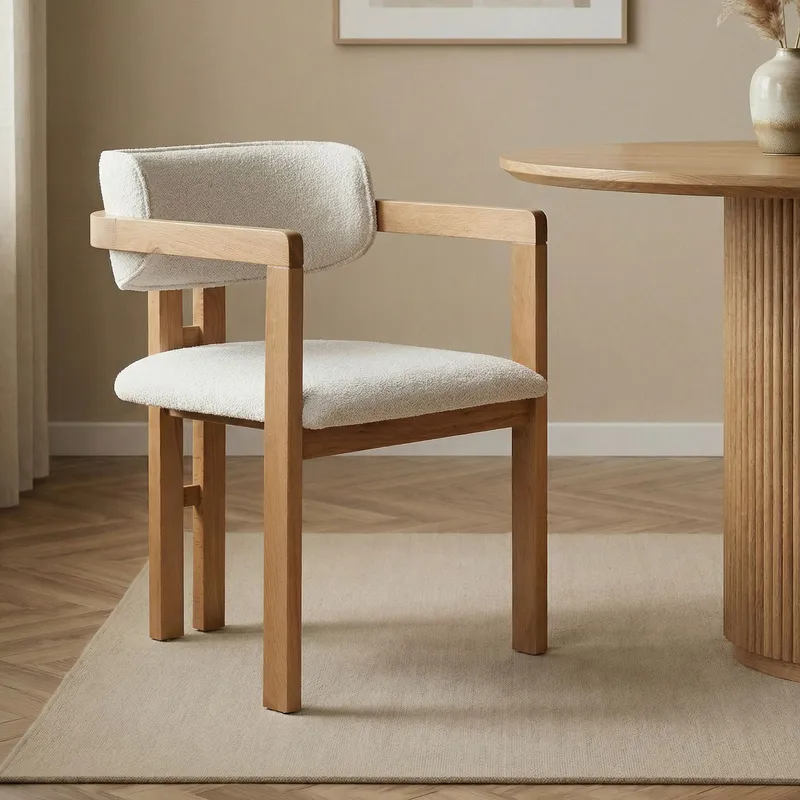 Bonavista Stol - hvit og eik - Møbler - Stoler & lenestoler - Spisestuestoler & kjøkkenstoler