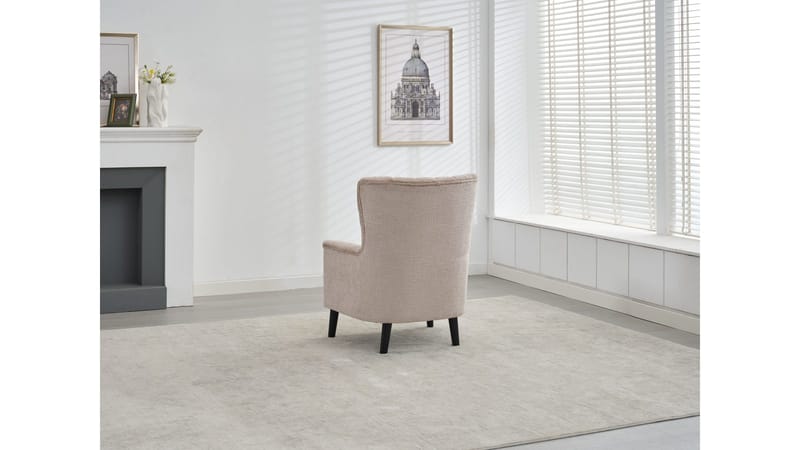 Brevalo lenestol i bouclé - Biscuit - Møbler - Stoler & lenestoler - Lenestoler