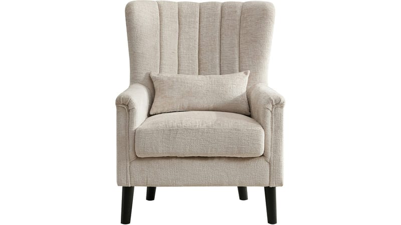 Brevalo lenestol i bouclé - Krem - Møbler - Stoler & lenestoler - Lenestoler