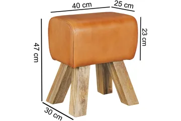 Brickworth Krakk - Brun - Møbler - Stoler & lenestoler - Krakk