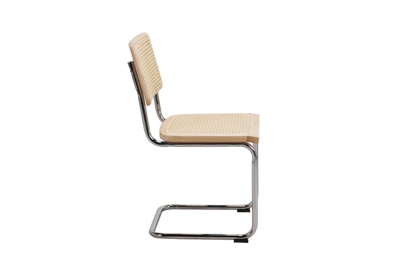 Builld Spisestol - Natur/Krom - Møbler - Stoler & lenestoler - Spisestuestoler & kjøkkenstoler