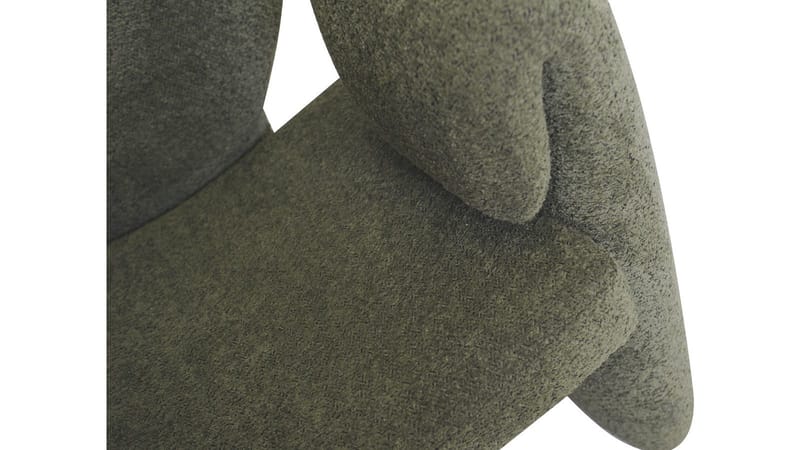 Calvero lenestol i stoff - Grønn - Møbler - Stoler & lenestoler - Lenestoler