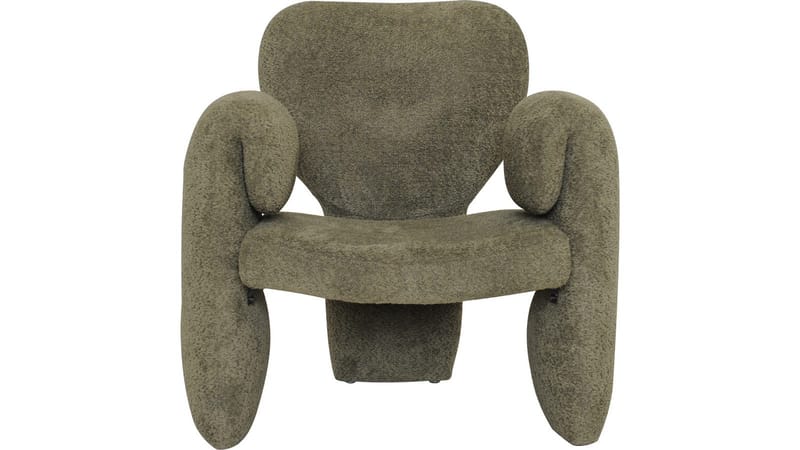 Calvero lenestol i stoff - Grønn - Møbler - Stoler & lenestoler - Lenestoler