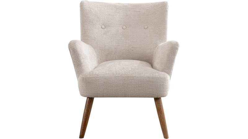 Carlton lenestol i bouclé - Krem - Møbler - Stoler & lenestoler - Lenestoler