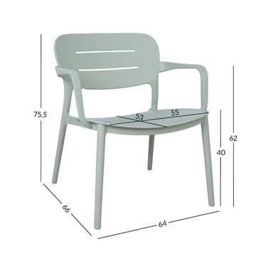 Chair HOME4YOU - Grønnaktig grå - Møbler - Stoler & lenestoler - Spisestuestoler & kjøkkenstoler