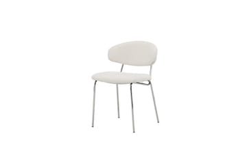 Chico Spisestol i Bouclé - Offwhite - Møbler - Stoler & lenestoler - Spisestuestoler & kjøkkenstoler