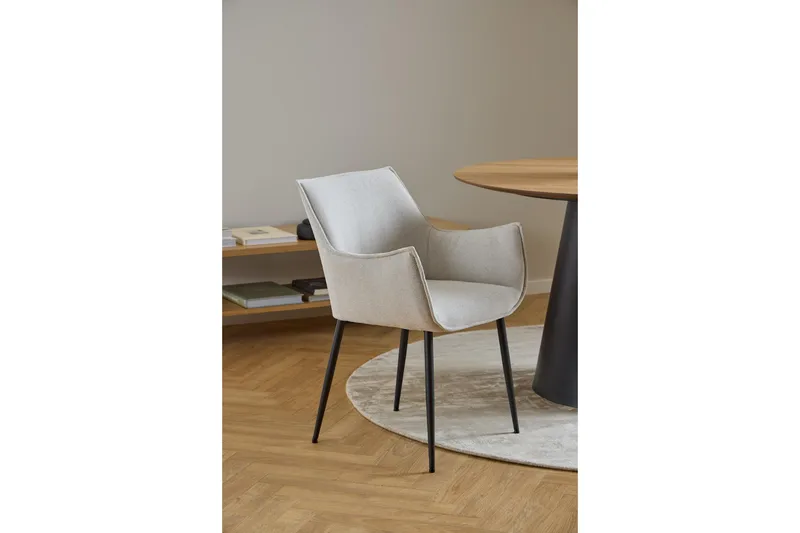 Crestlyn Lenestol - Beige - Møbler - Stoler & lenestoler - Spisestuestoler & kjøkkenstoler