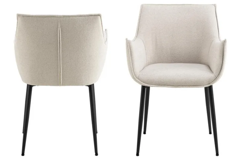 Crestlyn Lenestol - Beige - Møbler - Stoler & lenestoler - Spisestuestoler & kjøkkenstoler