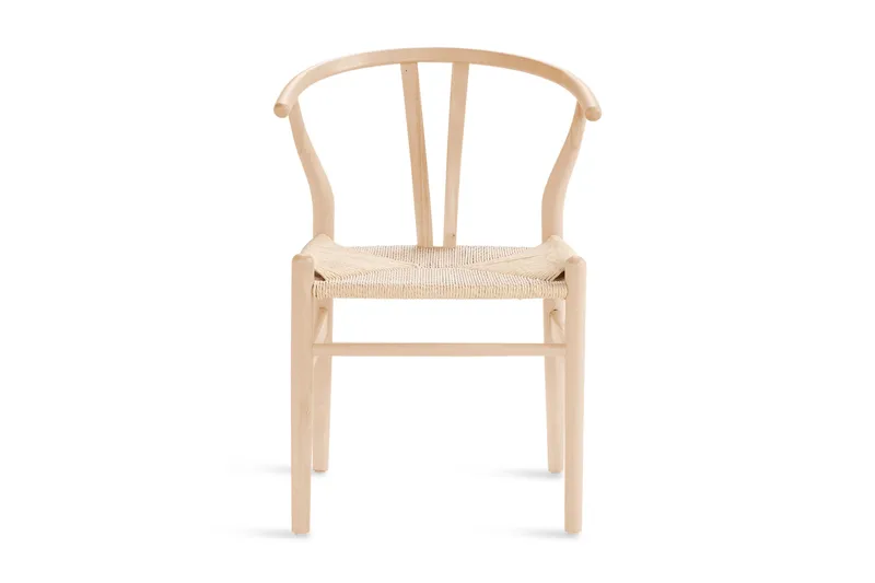 Dastoori Spisestol med Armlener - Hvitlasert / Eik / Tre / Natur - Møbler - Stoler & lenestoler - Spisestuestoler & kjøkkenstoler