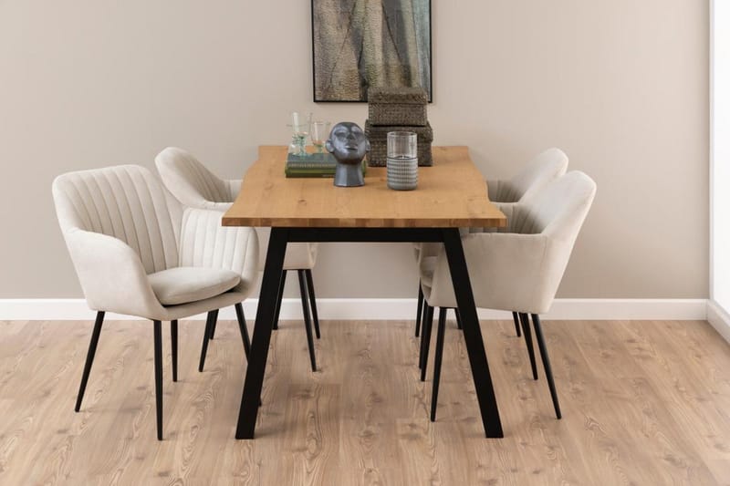 Delaplane Lenestol - Brun - Møbler - Stoler & lenestoler - Spisestuestoler & kjøkkenstoler