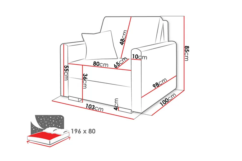 Denegal Lenestol - Møbler - Stoler & lenestoler - Lenestoler