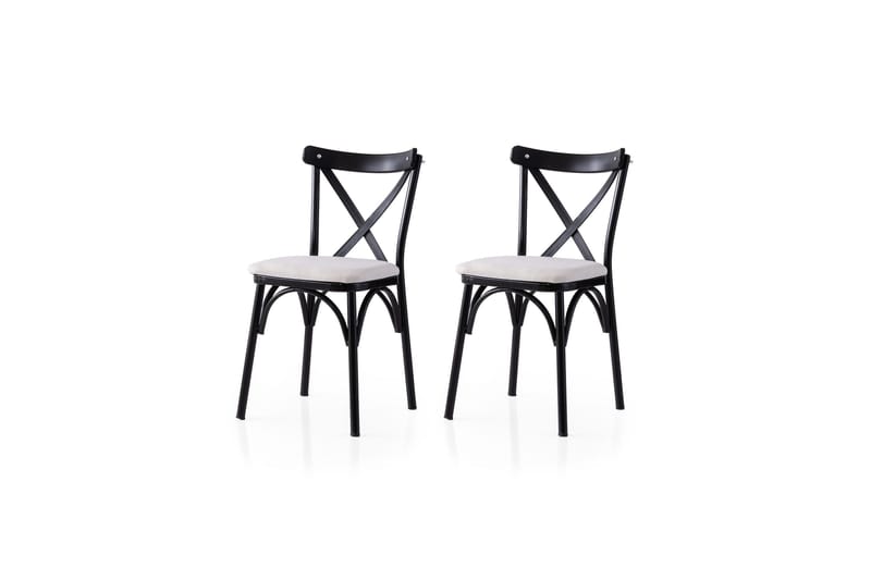 Devereaux Spisestol, Svart/Hvit