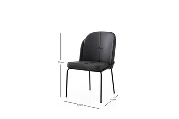 Dorea Spisestol - Gull/Svart - Møbler - Stoler & lenestoler - Spisestuestoler & kjøkkenstoler
