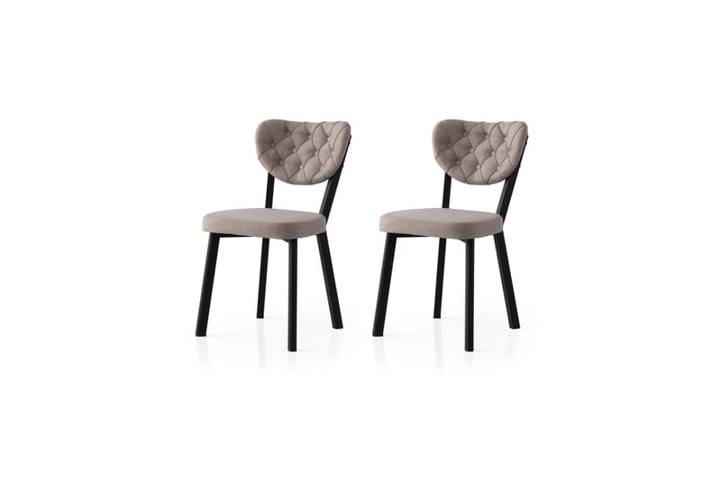 Duran Spisestol - Svart/Grå - Møbler - Stoler & lenestoler - Spisestuestoler & kjøkkenstoler