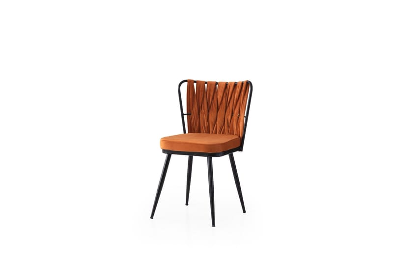 Dyana Spisestol - Svart/Oransje - Møbler - Stoler & lenestoler - Spisestuestoler & kjøkkenstoler