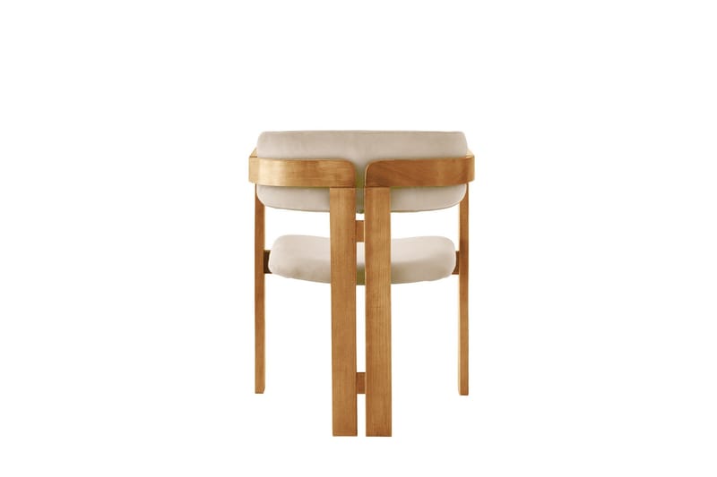 Dylana Lenestol - Eik/Beige - Møbler - Stoler & lenestoler - Spisestuestoler & kjøkkenstoler