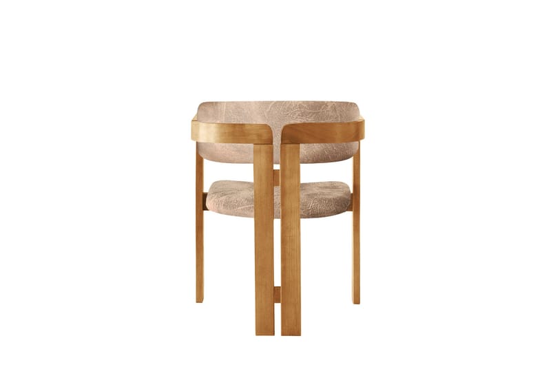 Dylana Lenestol - Eik/Beige - Møbler - Stoler & lenestoler - Spisestuestoler & kjøkkenstoler