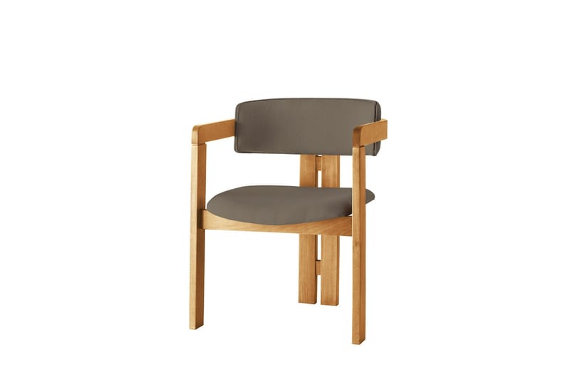 Dylana Lenestol - Eik/Brun - Møbler - Stoler & lenestoler - Spisestuestoler & kjøkkenstoler