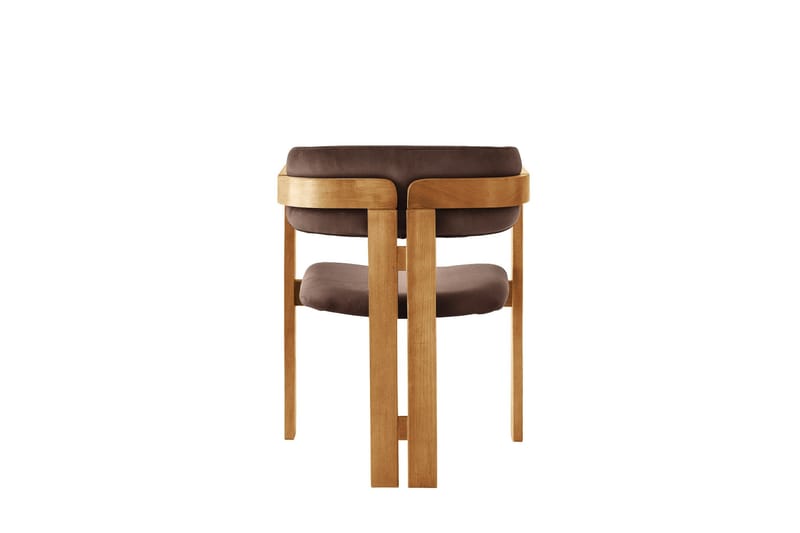 Dylana Lenestol - Eik/Brun - Møbler - Stoler & lenestoler - Spisestuestoler & kjøkkenstoler
