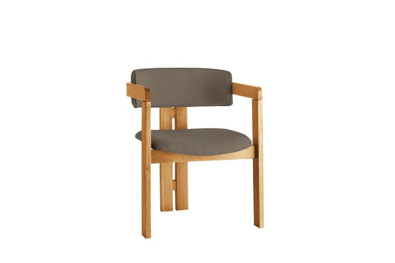 Dylana Lenestol - Eik/Brun - Møbler - Stoler & lenestoler - Spisestuestoler & kjøkkenstoler