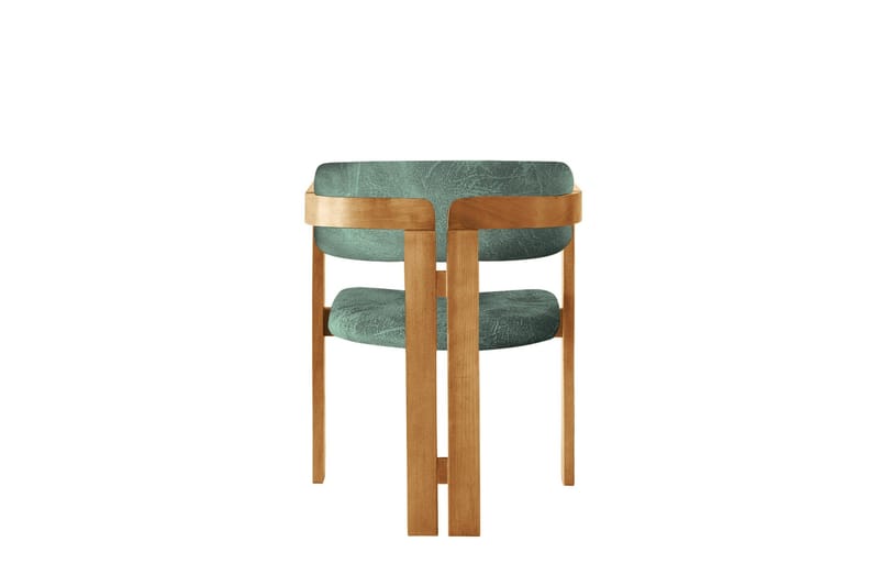 Dylana Lenestol - Eik/Grønn - Møbler - Stoler & lenestoler - Spisestuestoler & kjøkkenstoler