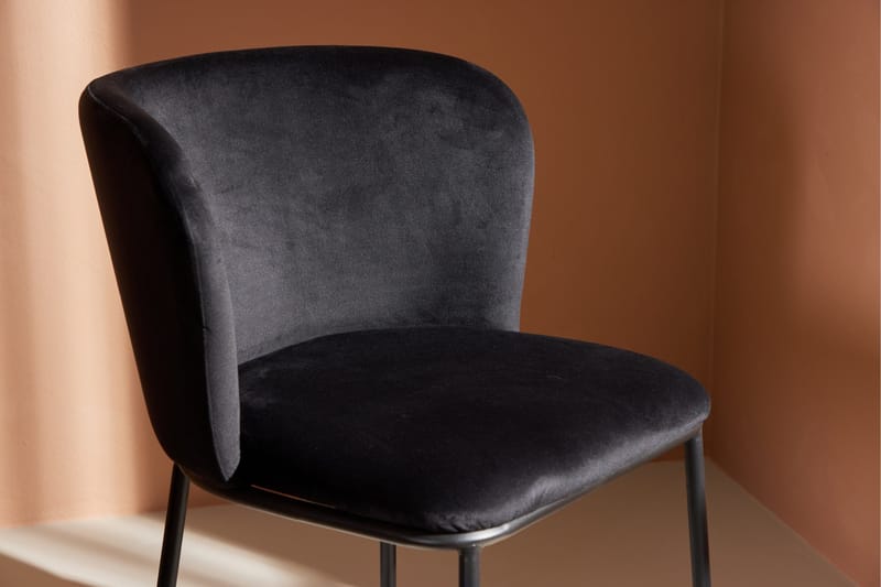 Edina Spisestol - Svart - Møbler - Stoler & lenestoler - Spisestuestoler & kjøkkenstoler