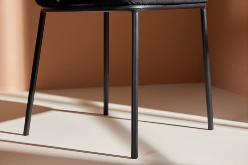 Edina Spisestol - Svart - Møbler - Stoler & lenestoler - Spisestuestoler & kjøkkenstoler