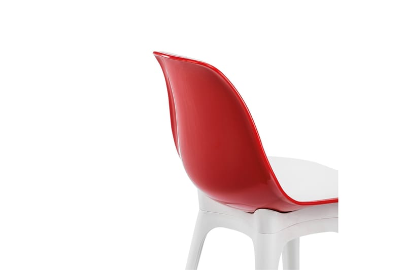 Edoardo Spisestol - Rød/Hvit - Møbler - Stoler & lenestoler - Spisestuestoler & kjøkkenstoler