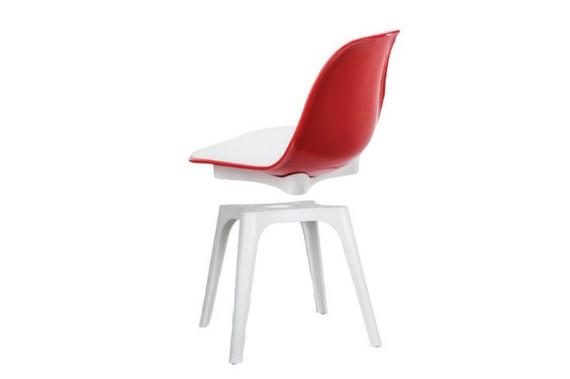 Edoardo Spisestol - Rød/Hvit - Møbler - Stoler & lenestoler - Spisestuestoler & kjøkkenstoler